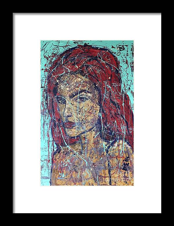 Expressionism Framed Print featuring the painting Transmuting by Monica Elena