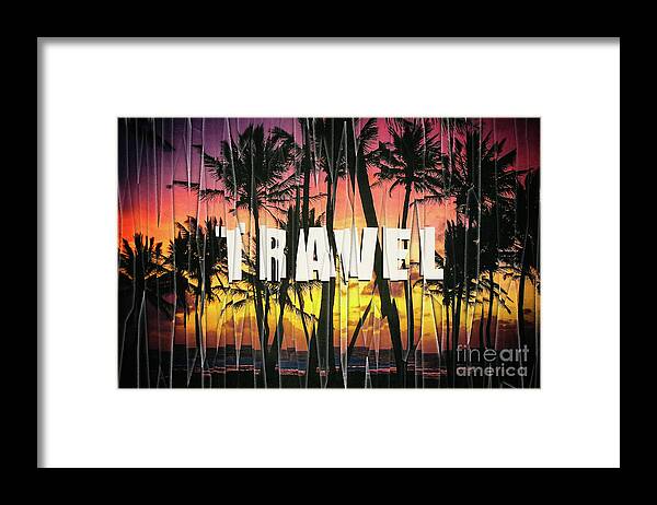 Travel Framed Print featuring the digital art Travel by Phil Perkins