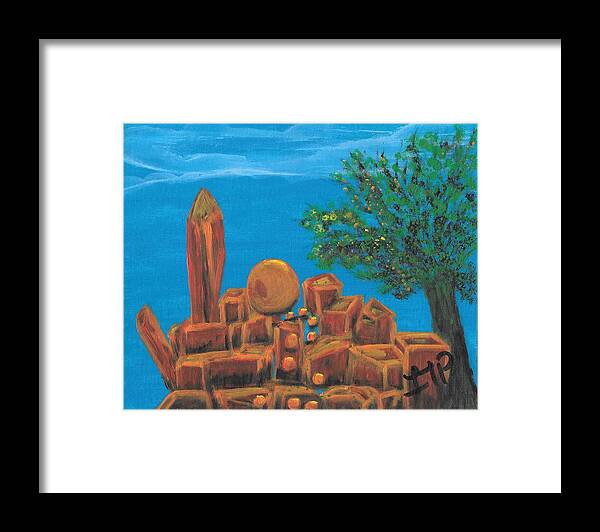 Gift Framed Print featuring the painting Treasure by Esoteric Gardens KN