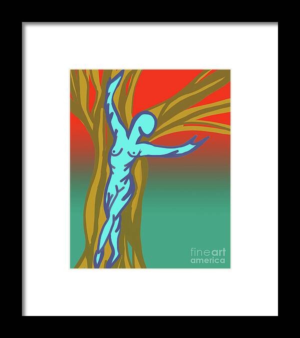 Canada Framed Print featuring the digital art Tree Goddess by Mary Mikawoz