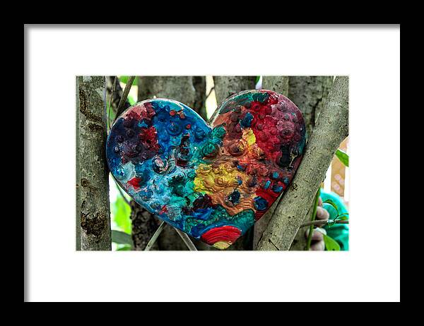 Heart Framed Print featuring the photograph Tree Hugger, Nature Lover by W Craig Photography