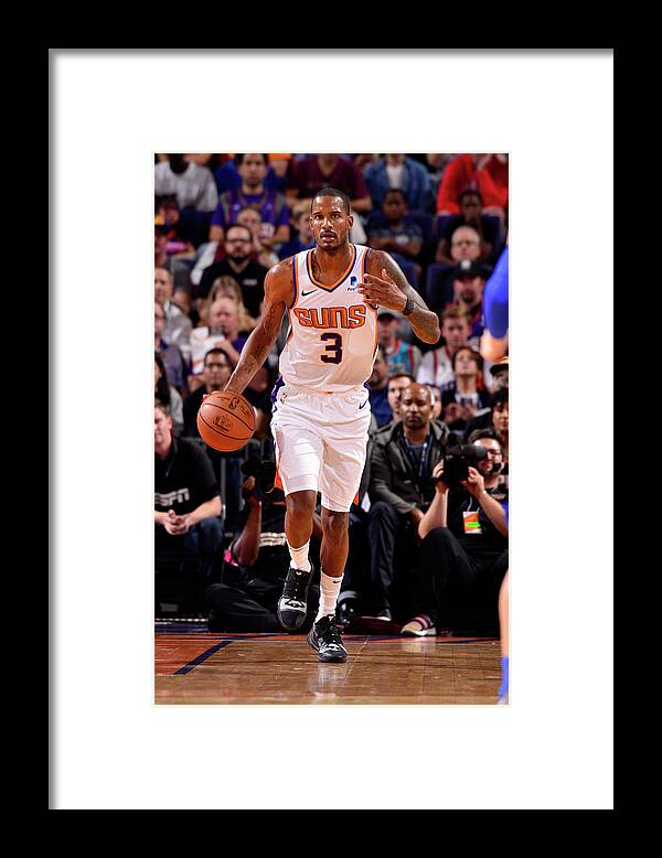 Trevor Ariza Framed Print featuring the photograph Trevor Ariza by Barry Gossage