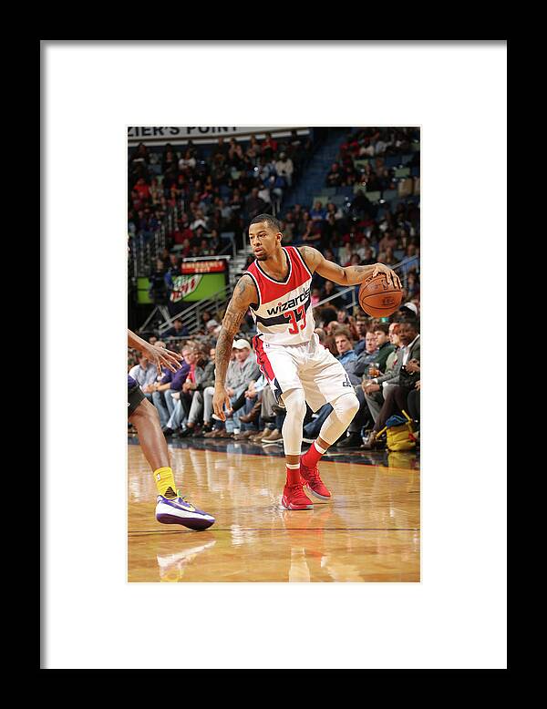 Smoothie King Center Framed Print featuring the photograph Trey Burke by Layne Murdoch