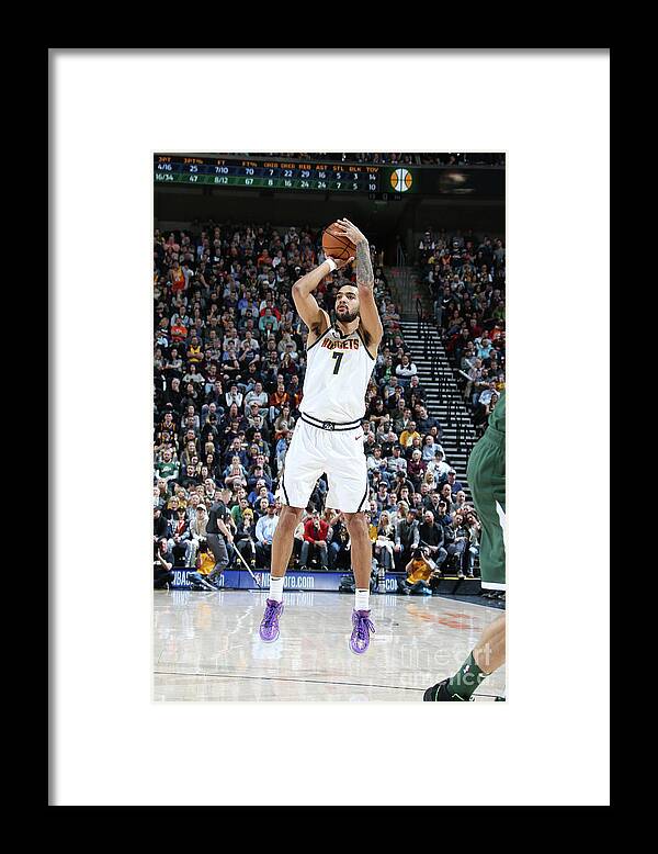 Nba Pro Basketball Framed Print featuring the photograph Trey Lyles by Melissa Majchrzak