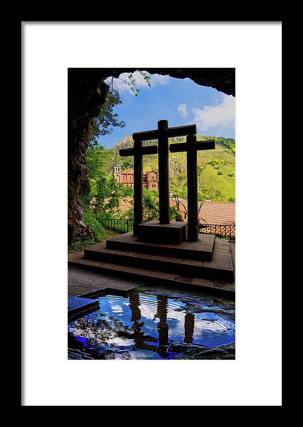 Crosses Framed Print featuring the photograph Trinity Cave by Chris Lord