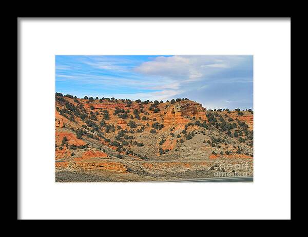 Landscape Framed Print featuring the photograph Trip Across USA Arizona Landscape by Chuck Kuhn