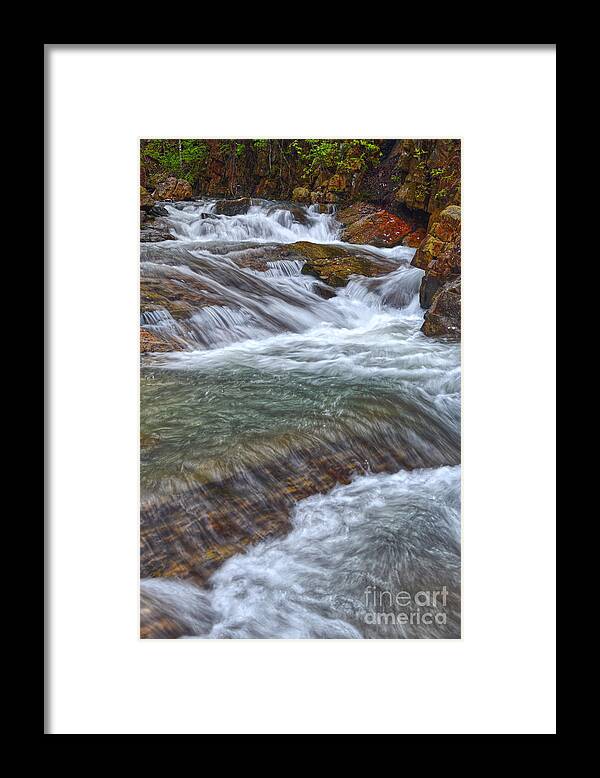 Triple Falls Framed Print featuring the photograph Triple Falls On Bruce Creek 4 by Phil Perkins