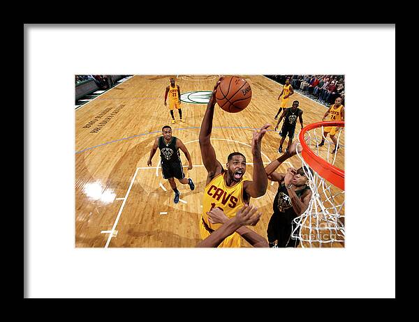 Nba Pro Basketball Framed Print featuring the photograph Tristan Thompson by Gary Dineen