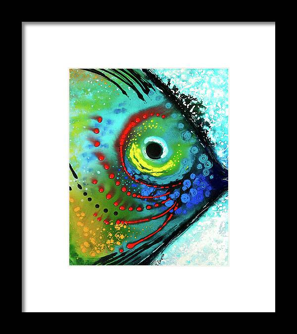 Fish Framed Print featuring the painting Tropical Fish by Sharon Cummings
