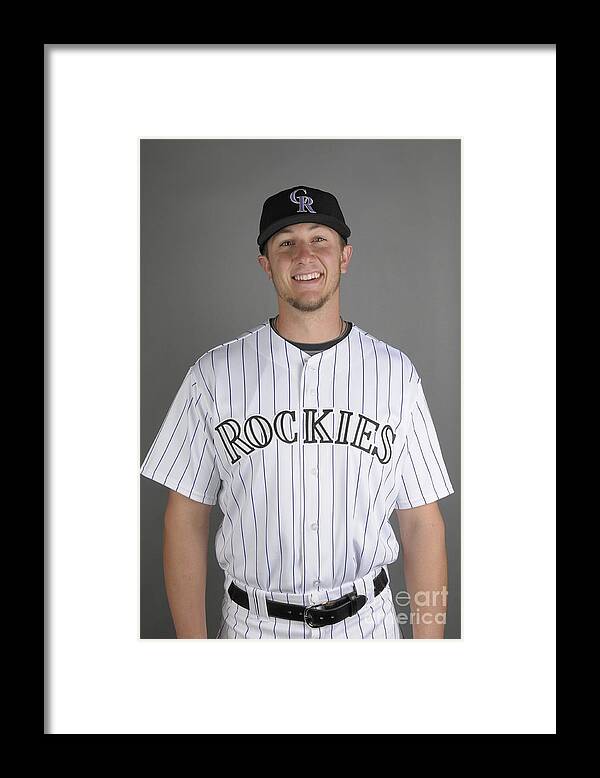 Media Day Framed Print featuring the photograph Troy Tulowitzki by Jon Hayt