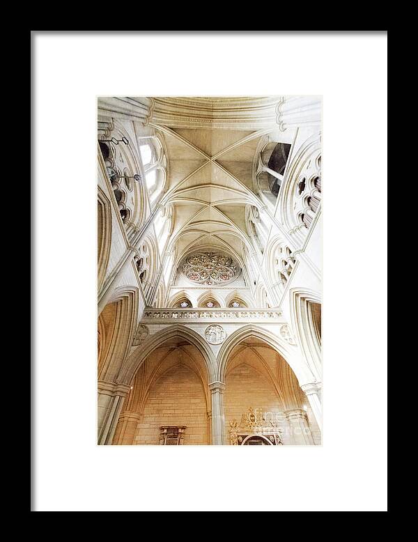 Truro Cathedral Framed Print featuring the photograph Truro Catherdral North Transept Rose Window by Terri Waters
