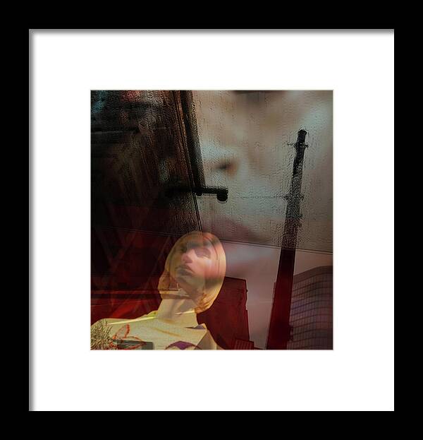 Abstract Framed Print featuring the photograph Truth in streets by J C