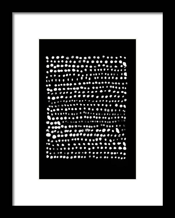 Dots Framed Print featuring the painting 0009-Try Again_1 by Anke Classen