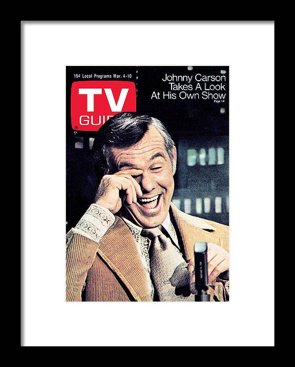 1970s Tv Framed Print featuring the photograph TV Guide TVGC002 H5041 by TV Guide Everett Collection