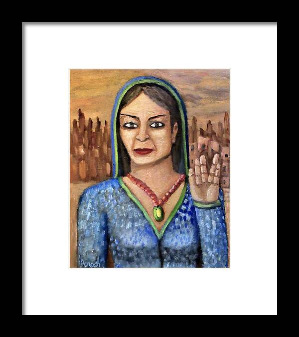 Figure Framed Print featuring the painting T'var by Gregory Dorosh