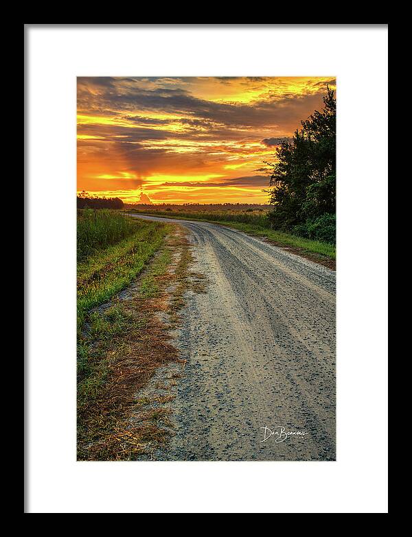 Sunrise Framed Print featuring the photograph Twiford Road Sunrise 3112 by Dan Beauvais