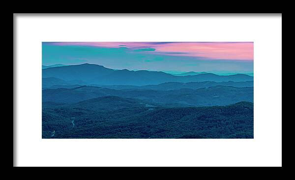 Blue Ridge Mountains Framed Print featuring the photograph Twilight by Melissa Southern