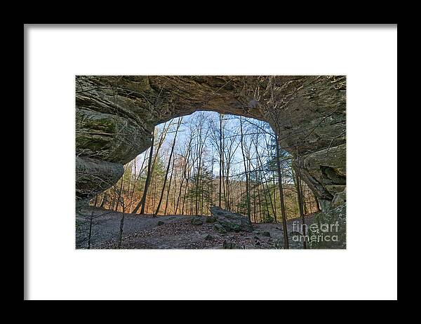 Nature Framed Print featuring the photograph Twin Arches 9 by Phil Perkins