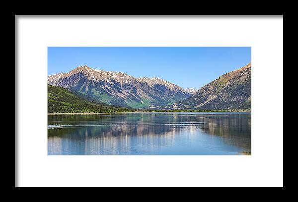 Twin Lakes Colorado Reflection Framed Print featuring the photograph Twin Lakes Colorado Reflection by Dan Sproul