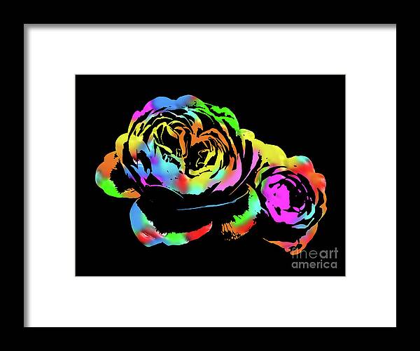 Flowers Framed Print featuring the photograph Two Abstract Roses by Pics By Tony