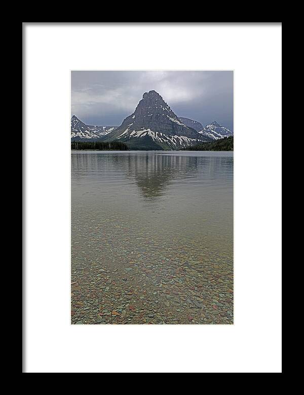 Two Medicine Lake Framed Print featuring the photograph Two Medicine Lake - Glacier National Park by Richard Krebs