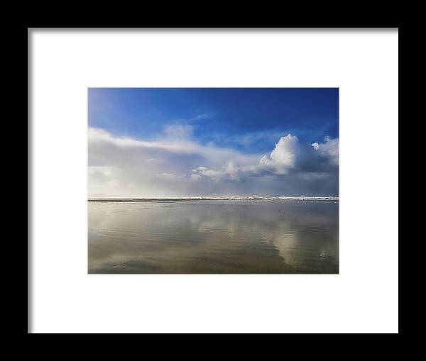Tofino Framed Print featuring the photograph Two Views Of Comber's Beach by Allan Van Gasbeck