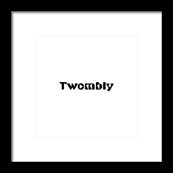 Twombly Framed Print featuring the digital art Twombly by TintoDesigns
