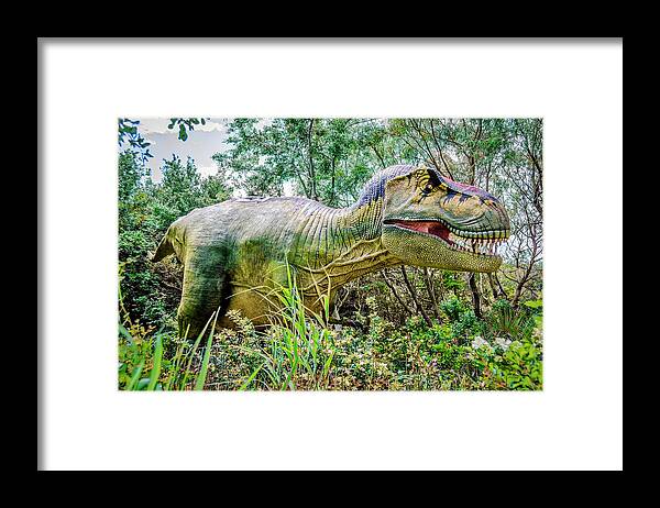 Tyrannosaurus Rex Framed Print featuring the digital art Tyrannosaurus Rex by WAZgriffin Digital