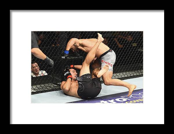 Event Framed Print featuring the photograph UFC Fight Night: Jury v Mendes by Josh Hedges