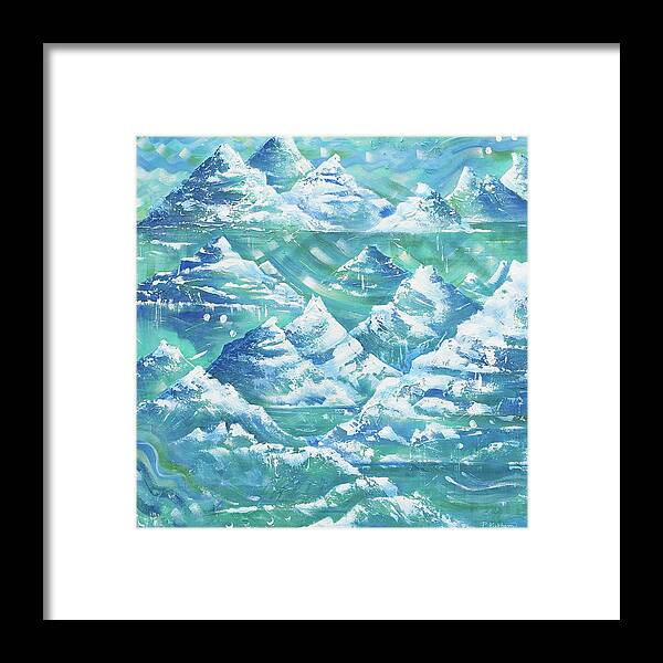 Mountains Framed Print featuring the painting Ultimate High by Pamela Kirkham