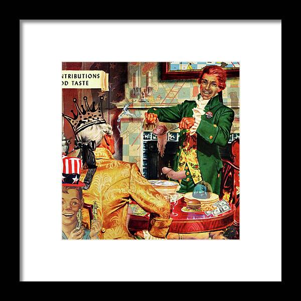 Politics Framed Print featuring the photograph Uncle Sam by Perry Hoffman
