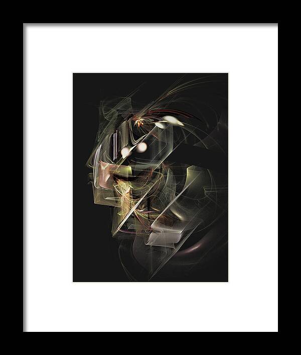 Abstract Framed Print featuring the digital art Uncovering Layers of Self by Julie Grace