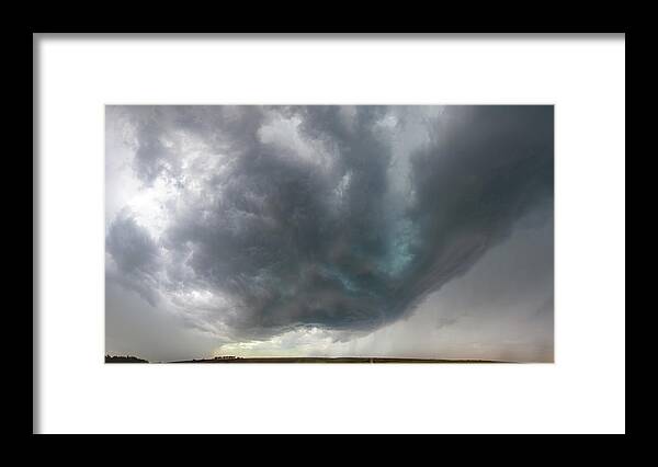 Nebraskasc Framed Print featuring the photograph Under a Supercell 028 by Dale Kaminski