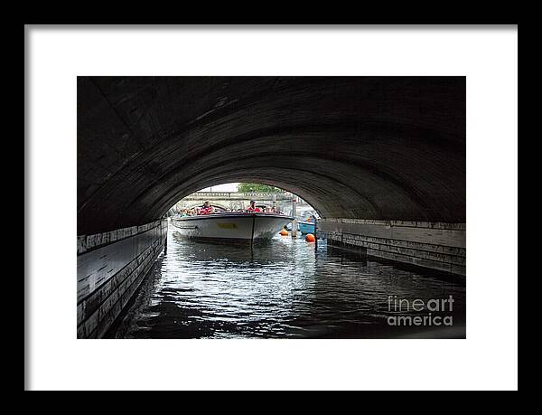 Copenhagen Framed Print featuring the photograph Under the bridge by Agnes Caruso