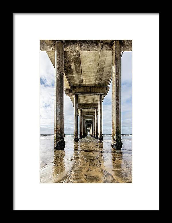 Pier Framed Print featuring the photograph Under The Pier by Gary Geddes