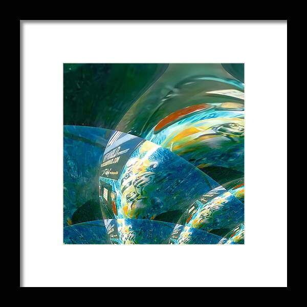 Oifii Framed Print featuring the digital art Underwater Oceanware by Stephane Poirier