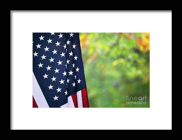 American Flag Framed Print featuring the photograph United States Of America by Doug Sturgess