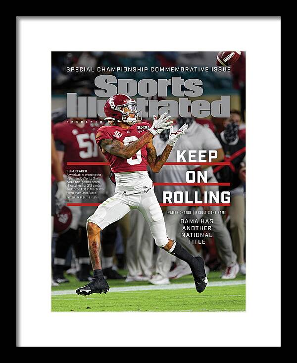 Commemorative Framed Print featuring the photograph University of Alabama, 2021 National Championship Commemorative Issue Cover by Sports Illustrated