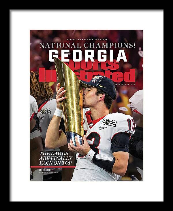 2021 Cfp National Championship Framed Print featuring the photograph University of Georgia, 2022 NCAA Championship Issue Cover by Sports Illustrated