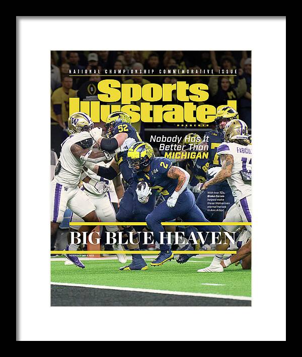 University of Michigan, 2024 College Football National Championship Issue  Cover Framed Print by Sports Illustrated - Sports Illustrated Covers