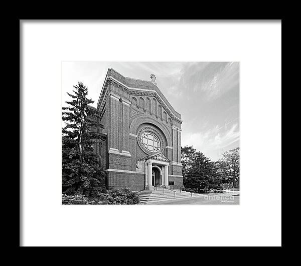 University Of St. Thomas Framed Print featuring the photograph University of St. Thomas Chapel of St. Thomas Aquinas by University Icons