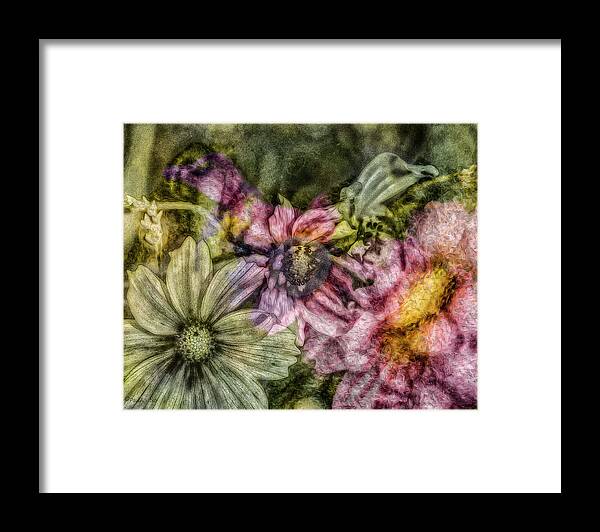 Flowers Framed Print featuring the digital art Untitled_flw1 by Paul Vitko