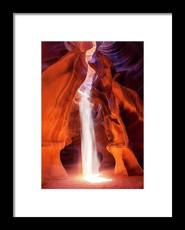 Page Framed Print featuring the photograph Upper Antelope Deluge by Cassidy Girvin