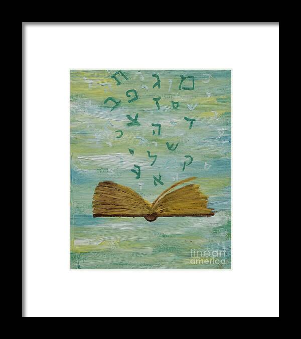  Framed Print featuring the painting Upwards Prayer by Henya Gutnick