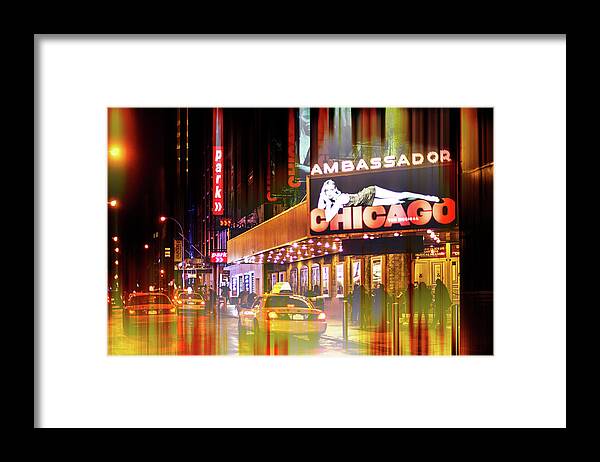 New York Framed Print featuring the photograph Urban Stretch - Broadway by Philippe HUGONNARD