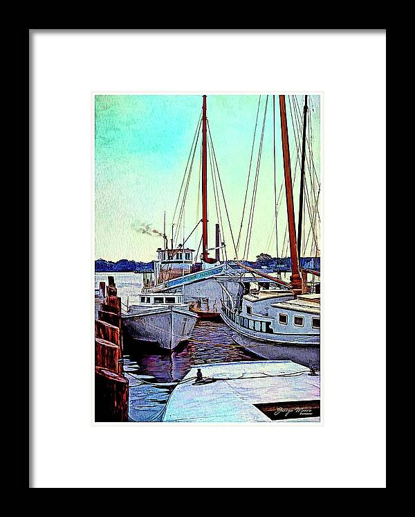 Fishing Boats Framed Print featuring the photograph Urbanna Buyboat by George Moore