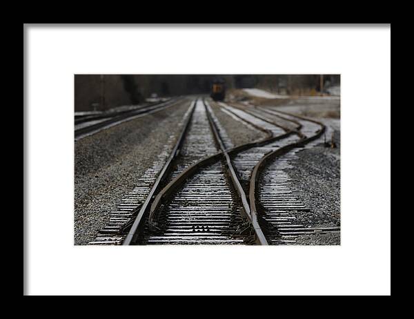 Freight Transportation Framed Print featuring the photograph U.S. Rail Traffic Rises Following Holidays by Luke Sharrett