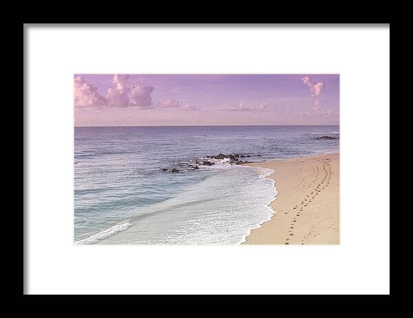Outdoors Framed Print featuring the photograph USA, Florida, Palm Beach, sunrise over beach by John Coletti