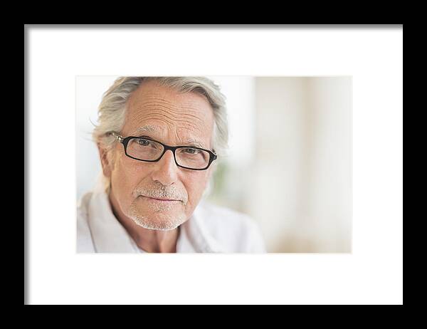 Handsome People Framed Print featuring the photograph USA, New Jersey, Jersey City, Portrait of senior man by Tetra Images