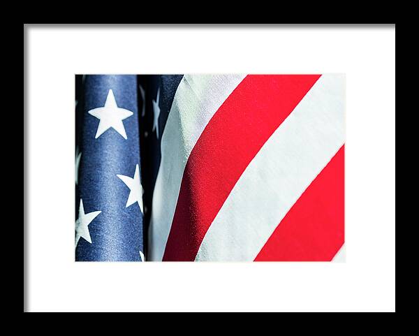 America Framed Print featuring the photograph USA Proud American Flag 6 by Amelia Pearn